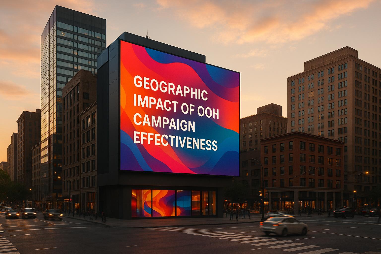 Geographic impact of OOH campaign effectiveness